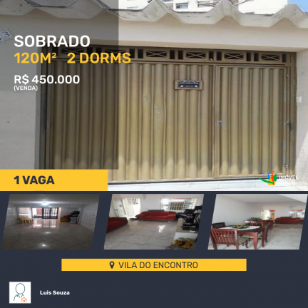 Imagem Sobrado com 2 Quartos à Venda, 120 m² em Vila Do Encontro - São Paulo