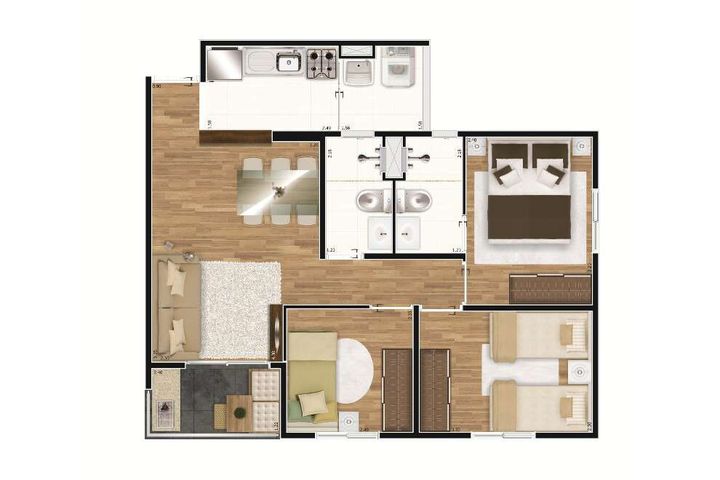Imagem Apartamento com 3 Quartos à Venda, 61 m² em Mooca - São Paulo