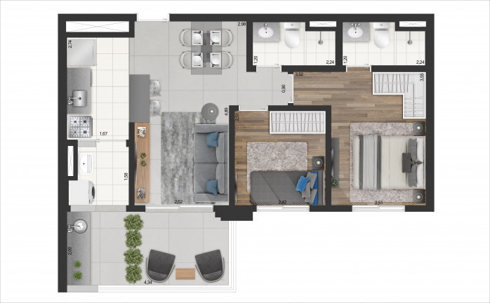 Imagem Apartamento com 2 Quartos à Venda, 58 m² em Penha de França - São Paulo