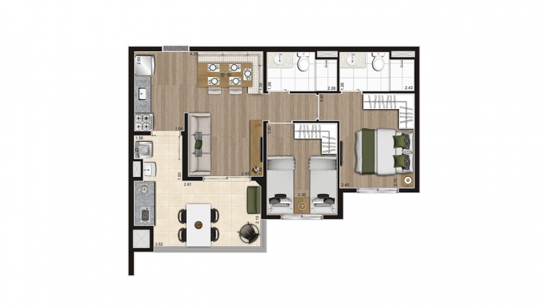 Imagem Apartamento com 2 Quartos à Venda, 56 m²em Vila Maria - São Paulo