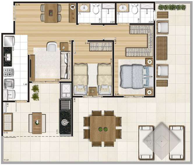 Foto do imóvel Apartamento com 3 Quartos à Venda, 74 m² em Sacomã - São Paulo