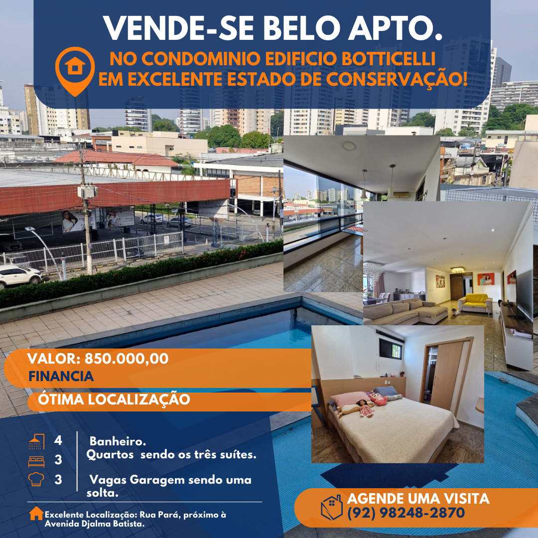 Foto do imóvel Apartamento com 3 Quartos à Venda, 234 m²em São Geraldo - Manaus