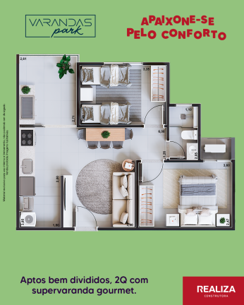 Imagem Apartamento com 2 Quartos à Venda, 55 m² em Setor Faiçalville - Goiânia