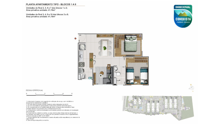 Imagem Apartamento com 2 Quartos à Venda, 41 m²em Jardim Nova Era - Nova Iguaçu