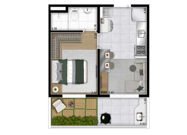 Imagem Apartamento com 2 Quartos à Venda, 49 m² em Brás - São Paulo
