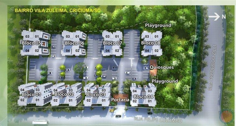 Imagem Apartamento com 2 Quartos à Venda, 52 m² em Vila Zuleima - Criciúma