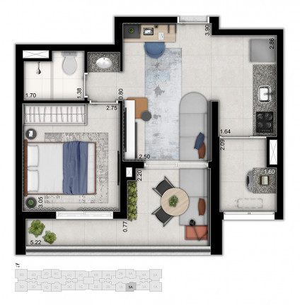 Imagem Apartamento com 1 Quarto à Venda, 45 m² em Vila Sônia - São Paulo
