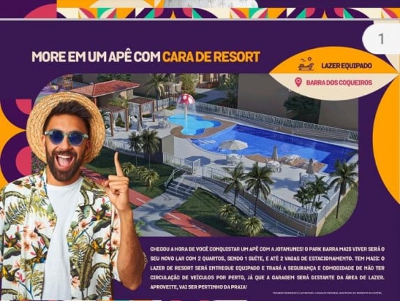 Foto do imóvel Apartamento com 2 Quartos à Venda, 51 m² em Centro - Barra dos Coqueiros