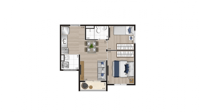Imagem Apartamento com 2 Quartos à Venda, 38 m² em Jaguaré - São Paulo