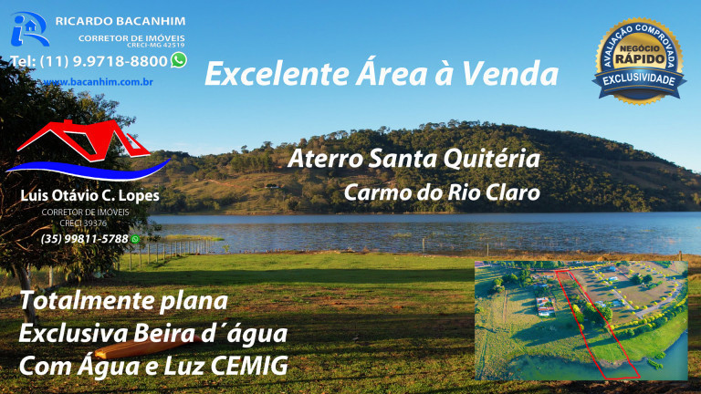 Imagem Terreno à Venda,  em Aterro Santa Quitéria - Carmo do Rio Claro