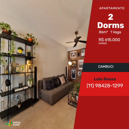 Imagem Apartamento com 2 Quartos à Venda,  em Cambuci - São Paulo