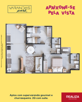 Imagem Apartamento com 2 Quartos à Venda, 55 m² em Setor Faiçalville - Goiânia