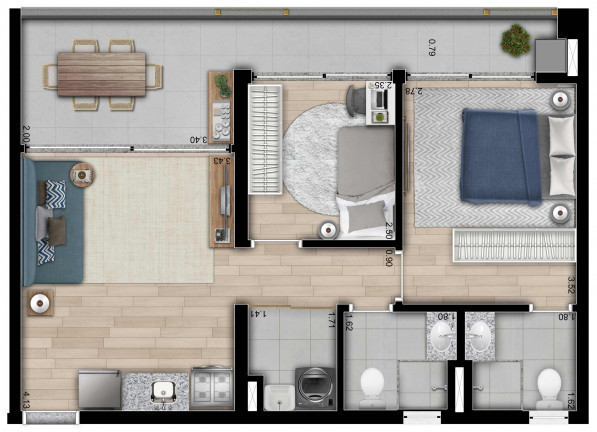 Imagem Apartamento com 2 Quartos à Venda, 62 m² em Sumarezinho - São Paulo