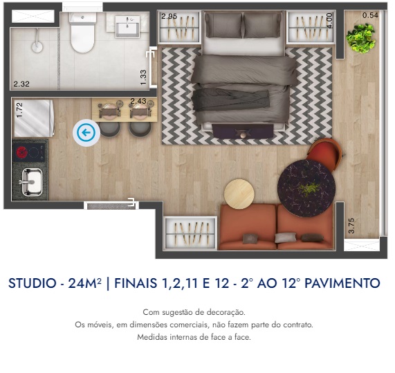 Imagem Studio à Venda, 24 m²em Saúde - São Paulo