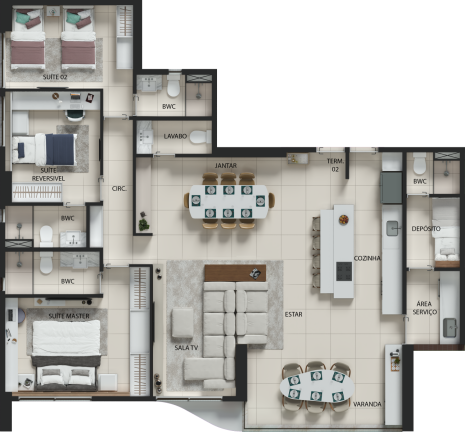 Imagem Apartamento com 4 Quartos à Venda, 131 m² em Boa Viagem - Recife