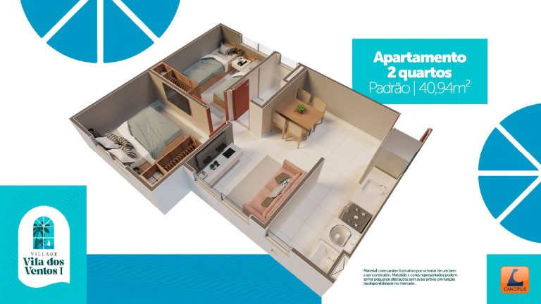 Imagem Apartamento com 2 Quartos à Venda, 40 m² em São José Ribamar - São José de Ribamar