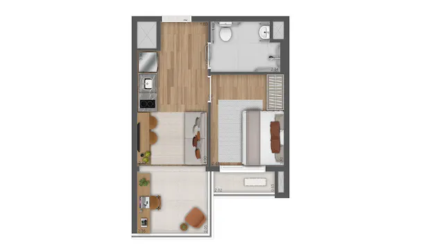 Foto do imóvel Apartamento com 3 Quartos à Venda, 25 m²em Pinheiros - São Paulo