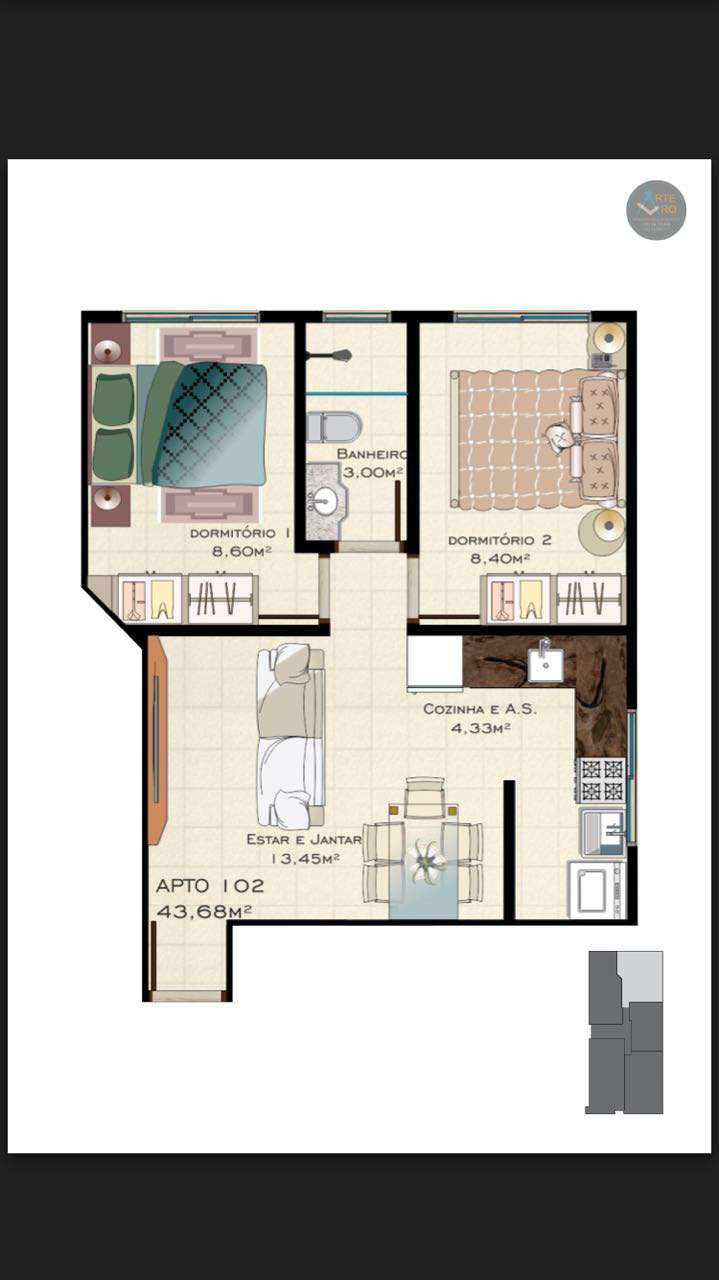 Imagem Apartamento com 2 Quartos à Venda, 51 m² em Ingleses Do Rio Vermelho - Florianópolis