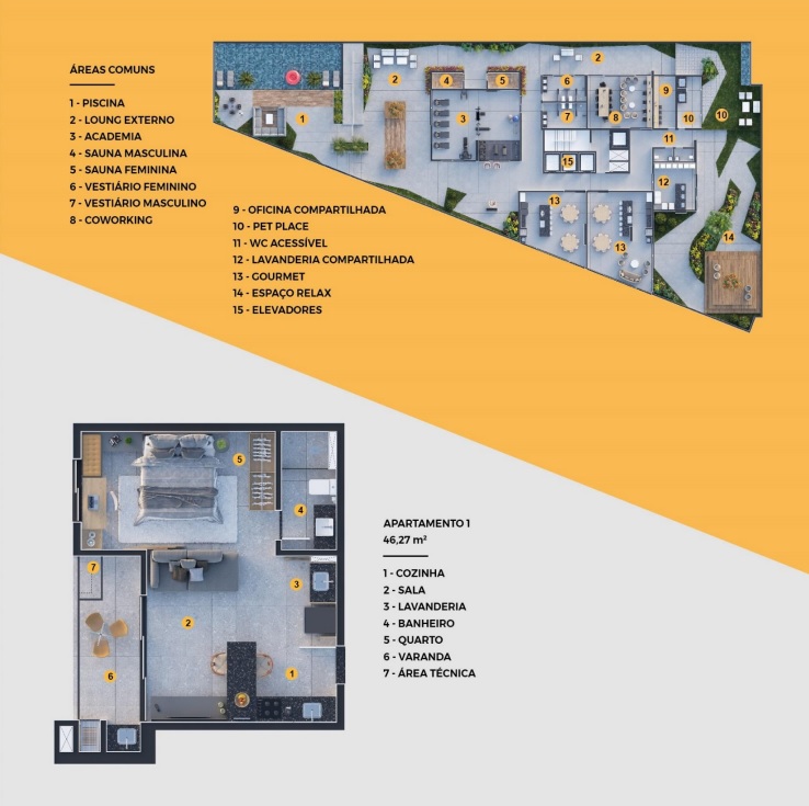 Imagem Apartamento com 1 Quarto à Venda, 42 m²em Setor Residencial Granville I - Rondonópolis
