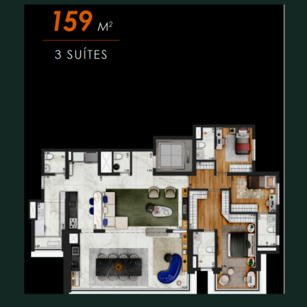 Imagem Apartamento com 4 Quartos à Venda, 159 m² em Butantã - São Paulo