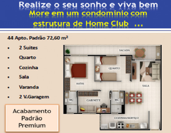 Imagem Apartamento com 2 Quartos à Venda, 72 m² em Jardim Cearense - Fortaleza