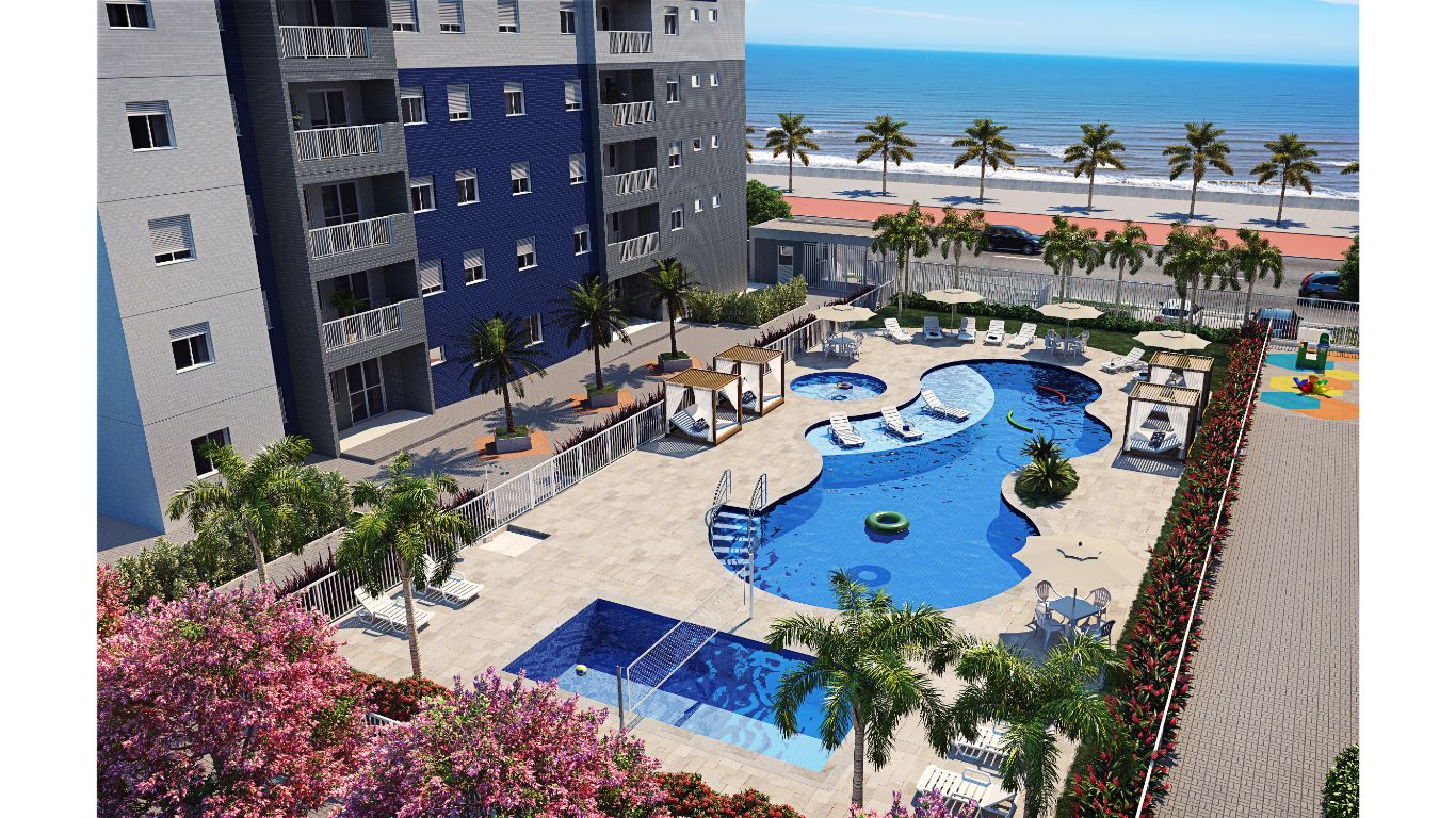 Foto do imóvel Apartamento com 2 Quartos à Venda, 58 m²em Balneario Umurama - Mongaguá