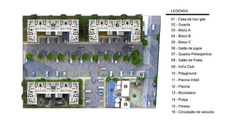 Imagem Apartamento com 2 Quartos à Venda, 56 m² em Parque das Árvores - Parnamirim