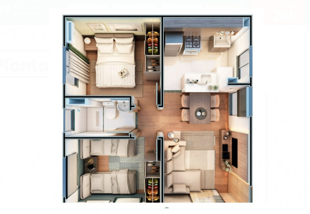 Imagem Apartamento com 2 Quartos à Venda, 39 m² em Três Barras - Contagem