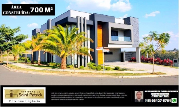 Imagem Casa de Condomínio com 4 Quartos à Venda, 700 m² em Jardim Residencial Saint Patrick - Sorocaba