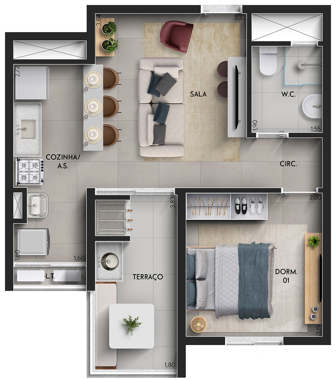 Imagem Apartamento com 1 Quarto à Venda, 52 m²em Centro - Bertioga