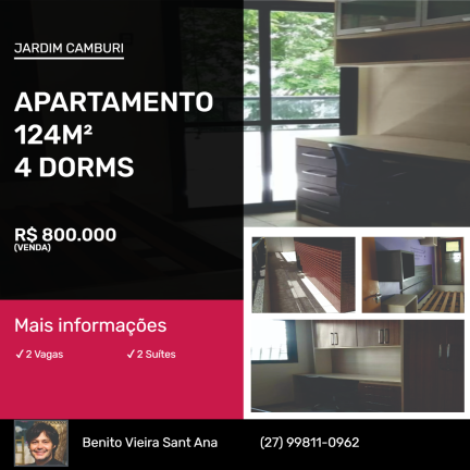 Imagem Apartamento com 4 Quartos à Venda,  em Jardim Camburi - Vitória