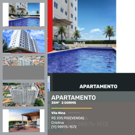 Imagem Apartamento com 2 Quartos à Venda, 35 m²em Vila Nina - São Paulo