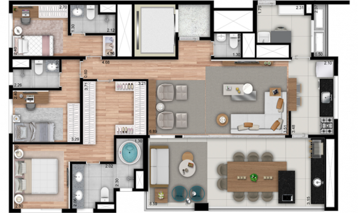 Imagem Apartamento com 3 Quartos à Venda, 112 m²em Ipiranga - São Paulo