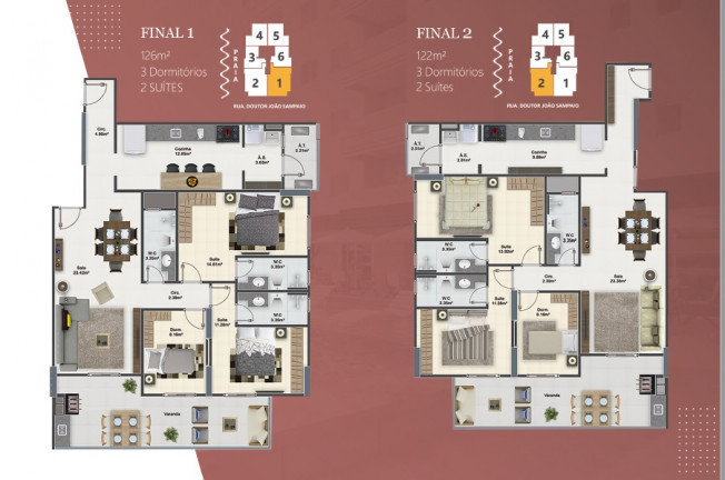 Imagem Apartamento com 2 Quartos à Venda, 70 m²em Guilhermina - Praia Grande Imagem Apartamento com 2 Quartos à Venda, 70 m²em Guilhermina - Praia Grande