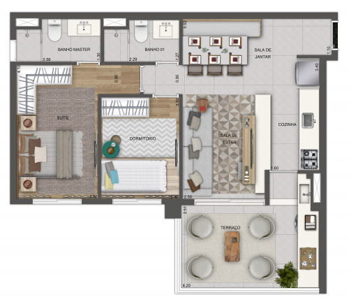 Imagem Apartamento com 2 Quartos à Venda, 64 m² em Jardim Prudência - São Paulo