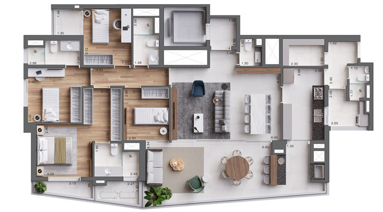 Imagem Apartamento com 4 Quartos à Venda, 168 m²em Jardim das Acácias - São Paulo