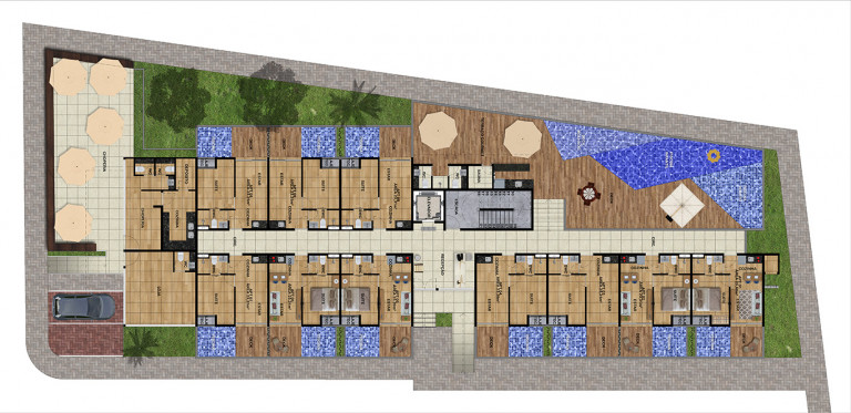 Imagem Apartamento com 1 Quarto à Venda, 23 m² em Loteamento Porto de Galinhas - Ipojuca
