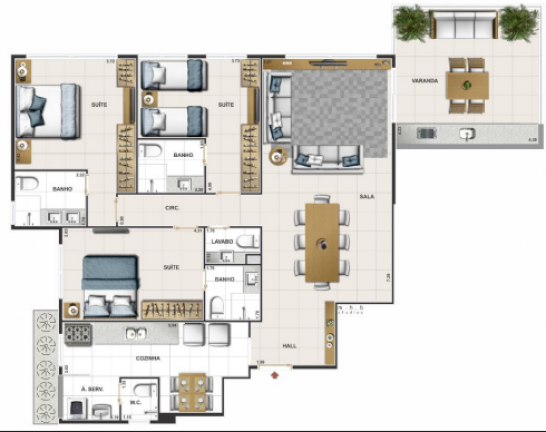 Imagem Apartamento com 3 Quartos à Venda, 107 m² em Barra Da Tijuca - Rio De Janeiro