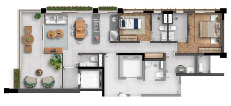 Imagem Apartamento com 2 Quartos à Venda, 105 m²em Itaim Bibi - São Paulo