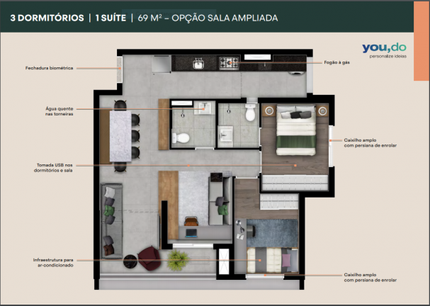 Imagem Apartamento com 3 Quartos à Venda, 69 m² em Saúde - São Paulo
