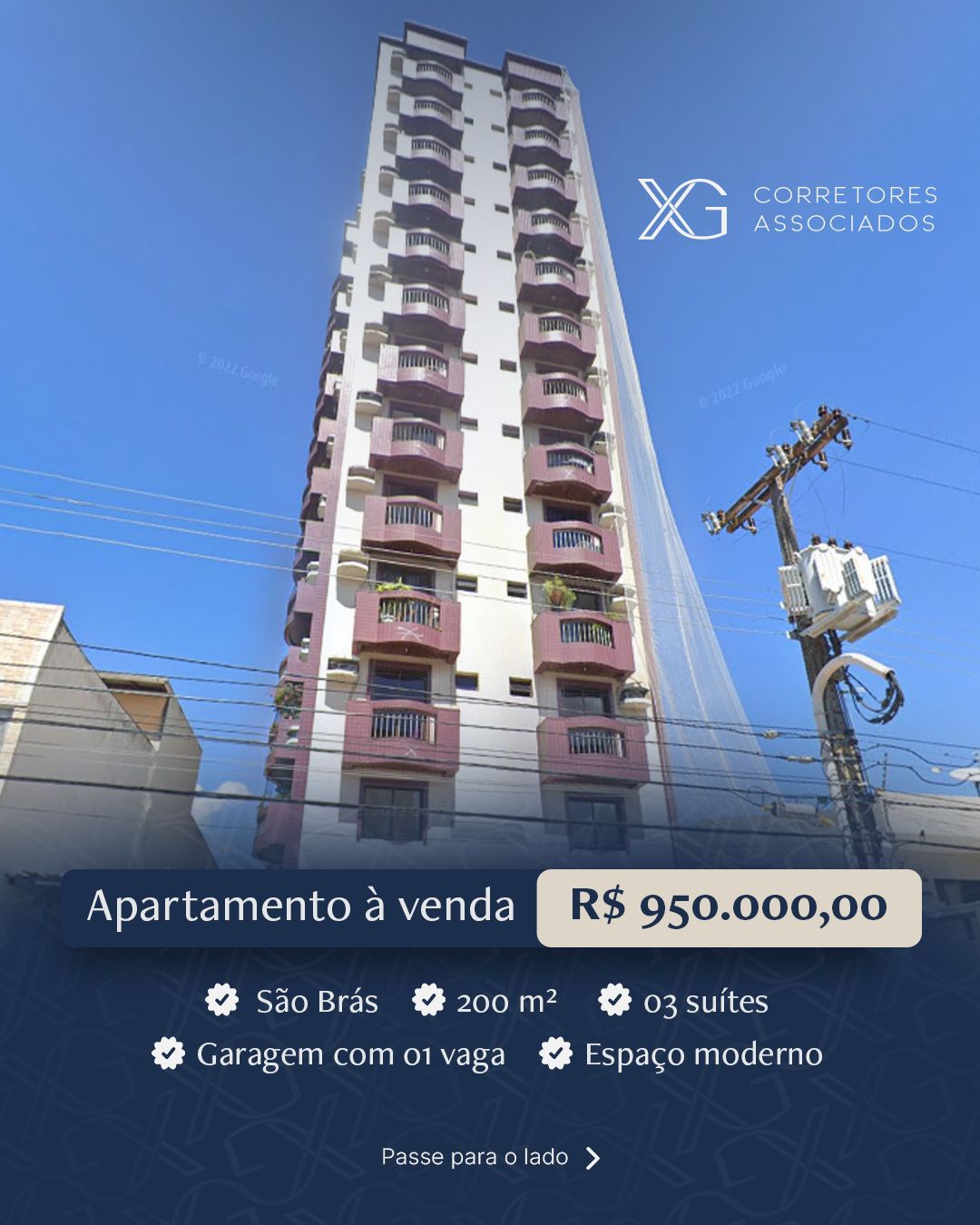 Foto do imóvel Apartamento com 3 Quartos à Venda, 200 m²em São Brás - Belém