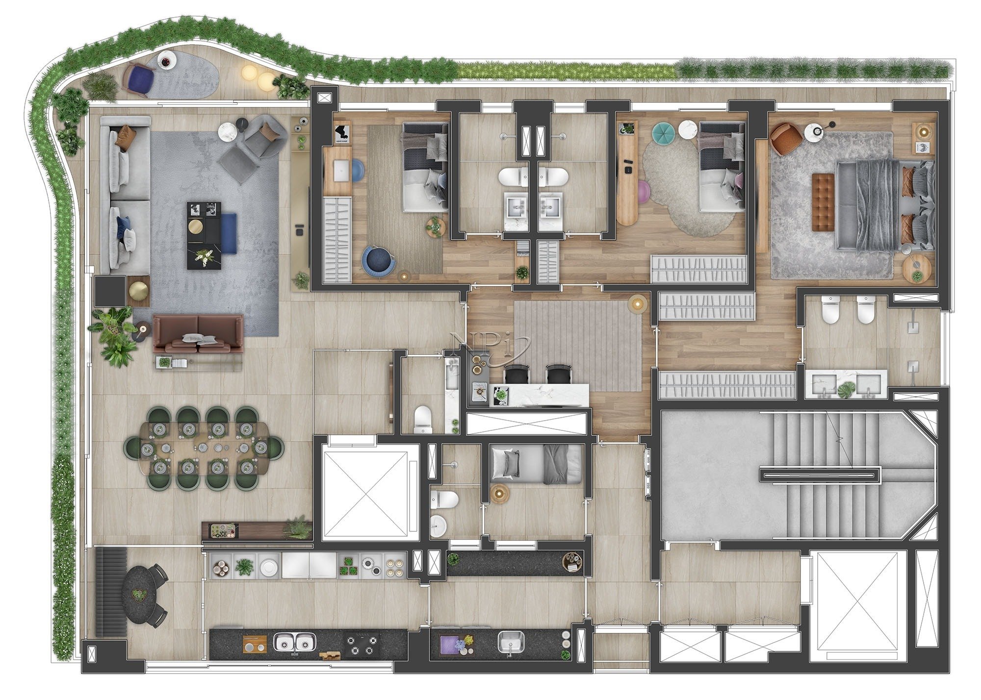 Foto do imóvel Apartamento com 3 Quartos à Venda, 201 m² em Jardim Paulista - São Paulo