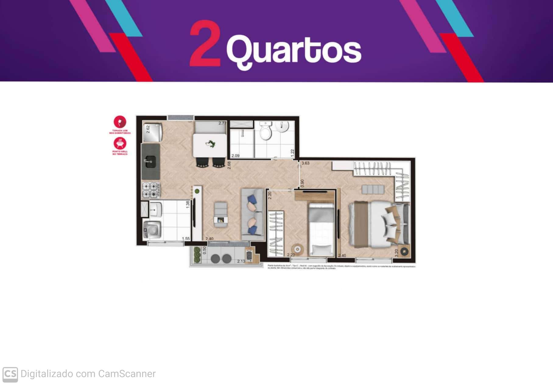 Imagem Apartamento com 2 Quartos à Venda, 37 m²em Vila Paulista - São Paulo