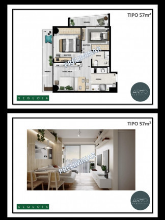 Imagem Apartamento com 2 Quartos à Venda, 56 m²em Cerqueira César - São Paulo