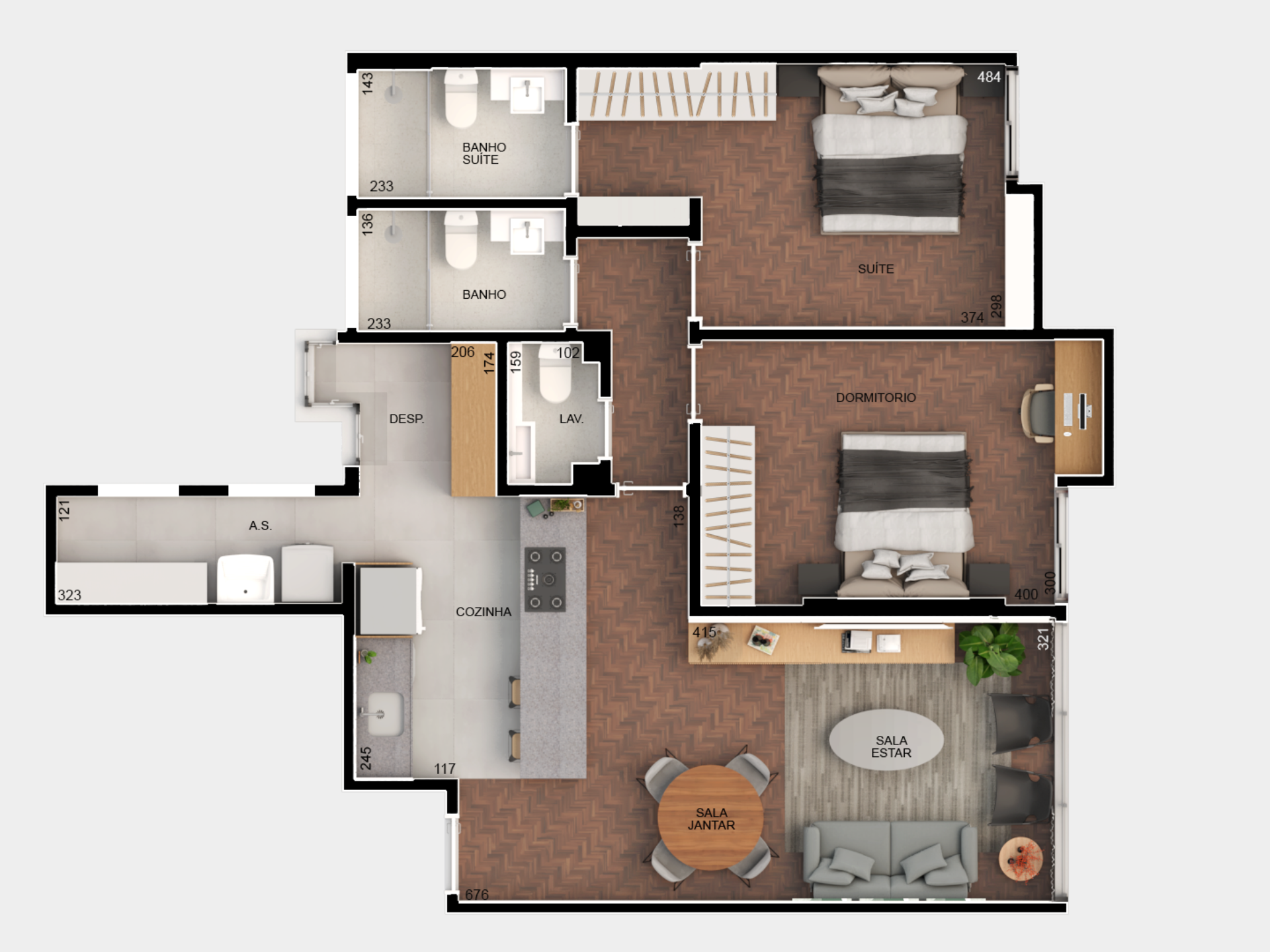 Imagem Apartamento com 2 Quartos à Venda, 87 m²em Perdizes - São Paulo