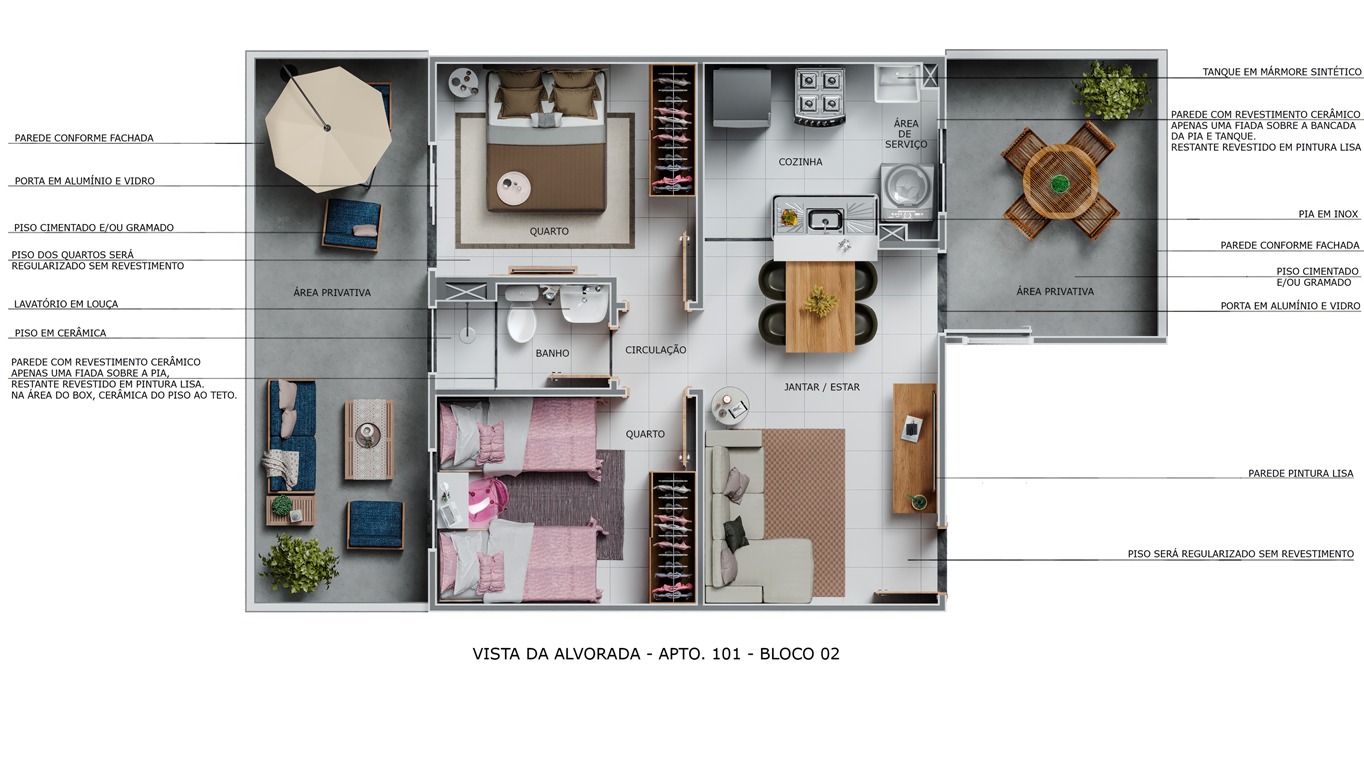 Imagem Apartamento com 2 Quartos à Venda, 41 m²em Da Paz - Manaus