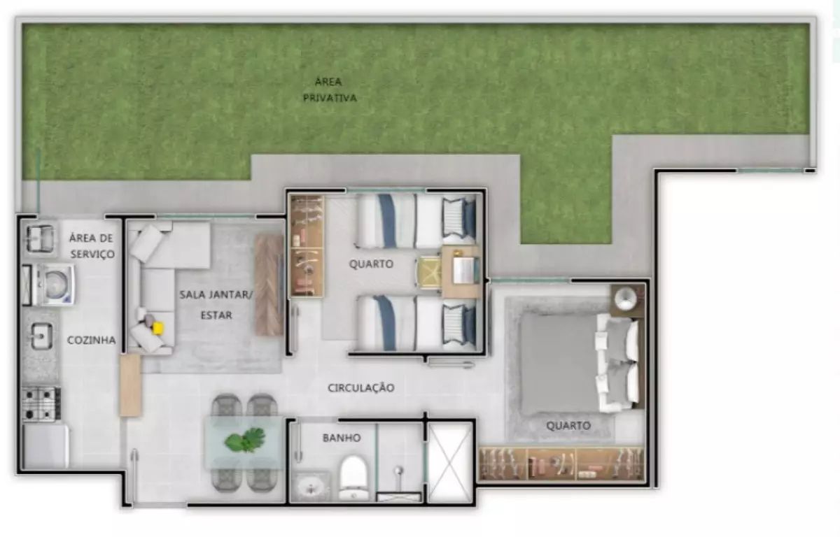 Foto do imóvel Apartamento com 2 Quartos à Venda, 39 m²em Morada do Ouro - Cuiabá