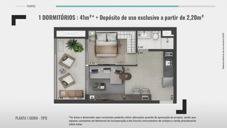 Imagem Apartamento com 1 Quarto à Venda, 43 m² em Santo Amaro - São Paulo