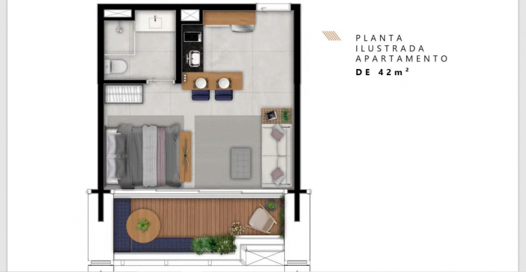 Imagem Apartamento com 1 Quarto à Venda, 42 m²em Itaim Bibi - São Paulo