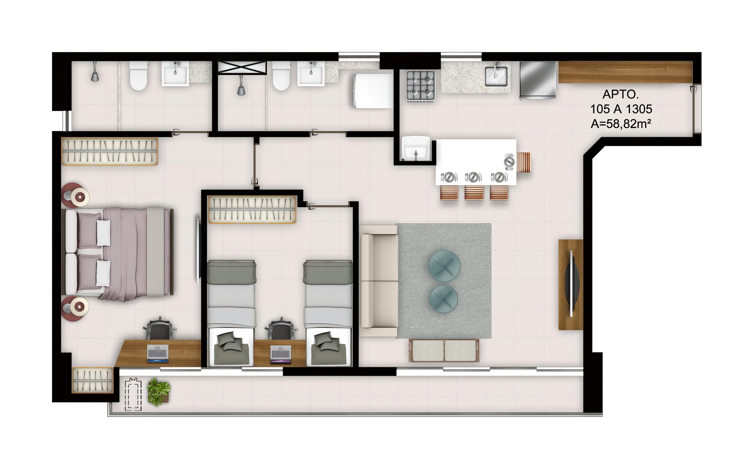 Imagem Apartamento com 1 Quarto à Venda, 35 m²em Espinheiro - Recife